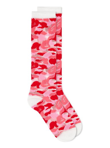 Чорапи BAPE ABC Camo Clear Socks Pink Розово | 001SOJ302002L-PNK