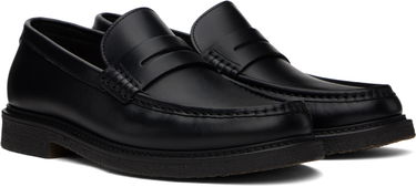 Кецове и обувки BOSS BOSS Polished Leather Loafers Черно | 50536162, 3