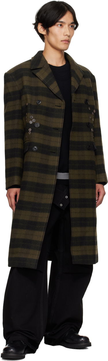 Палта Andersson Bell Andersson Bell Lacie Check Button Coat Зелено | awa726w, 3