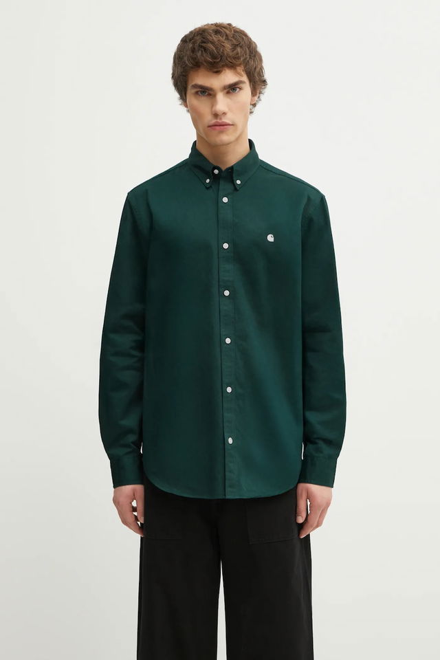 Cotton Long Sleeve Madison Shirt, Regular Fit, Button-Down Collar