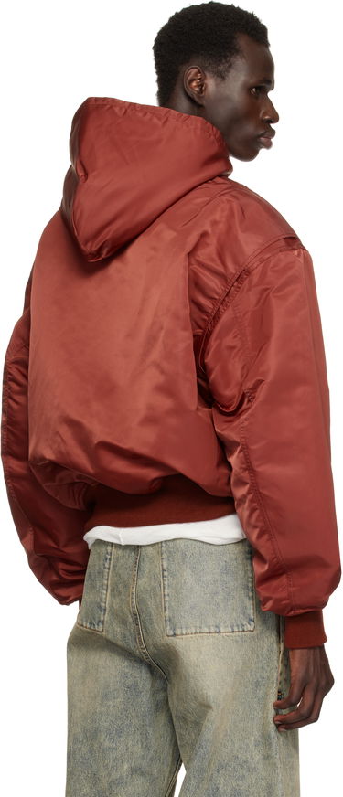 Яке бомбър Entire Studios Entire Studios Hooded Broad Bomber Jacket Червено | ES2539GA, 2