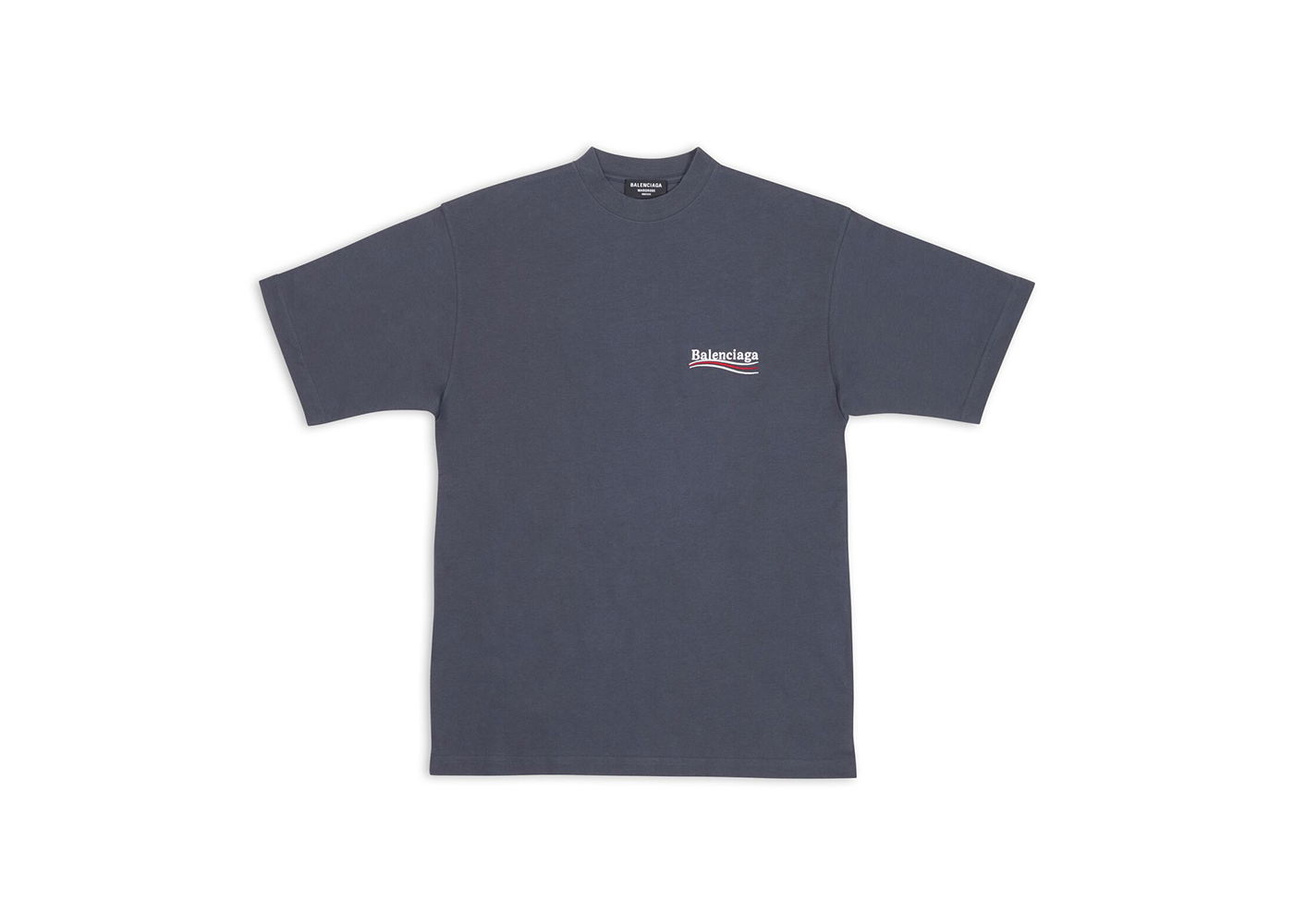 Тениска Balenciaga Political Campaign Large Fit T-Shirt Сиво | 641675TKVJ11366, 0