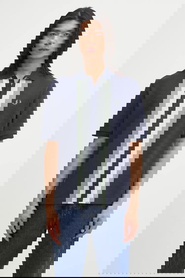 Поло тениска Fred Perry Knitted Short Sleeve Regular Fit Polo Shirt with Vertical Stripes and Classic Collar Многоцветен | M8522, 0