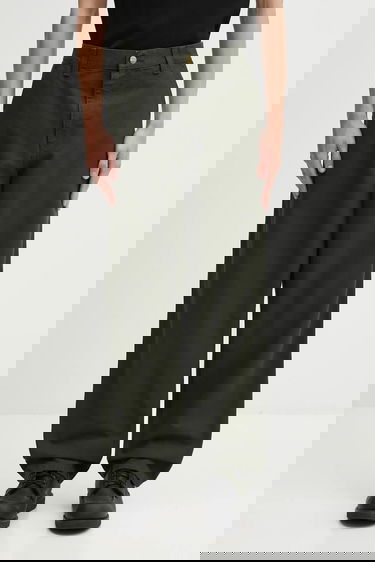 Панталони Carhartt WIP Cotton Loose Fit Simple Pant Зелено | I031220.4902, 0