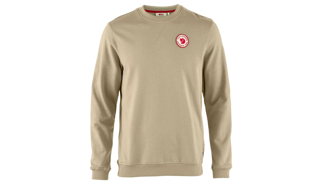 Суитчър FJÄLLRÄVEN 1960 Logo Badge Sweater Бежово | F87163-118, 1