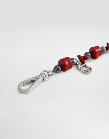 Гривна Dolce & Gabbana Dolce & Gabbana Metal Bracelet with Coral Details and Logo Червено | WBO5C4W111187655, 2