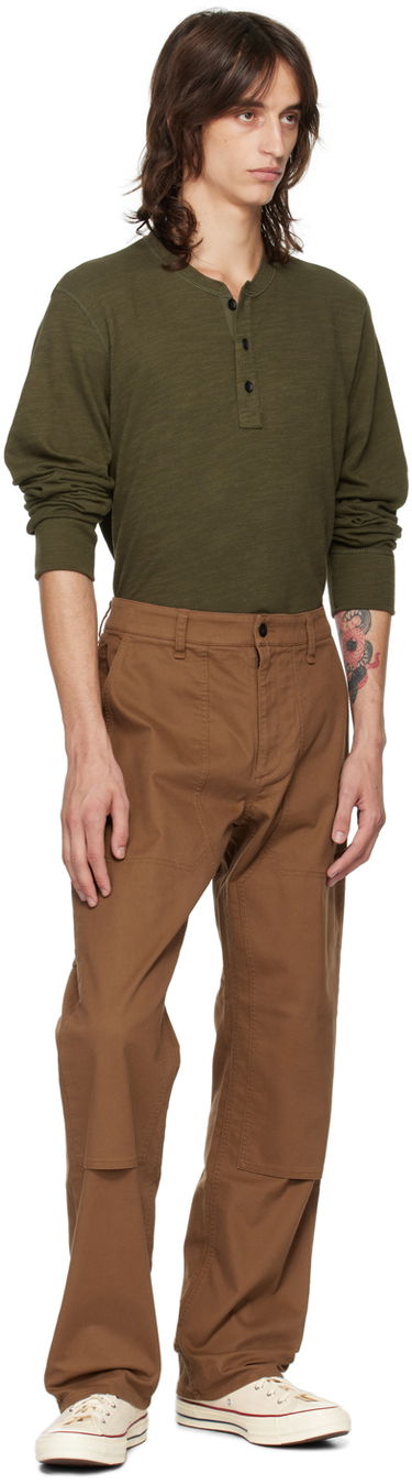 Тениска rag & bone Rag & Bone Classic Flame Henley Зелено | MBC22FT037TL37, 3