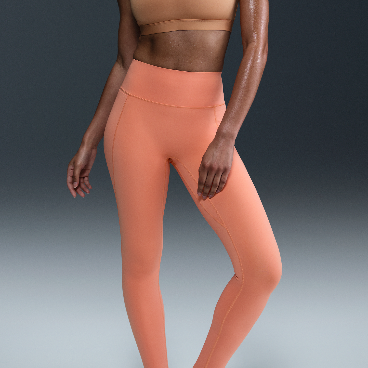 Клинове Nike Nike Universa High-Waisted Full-Length Pocket Leggings Оранжево
 | HQ6810-844, 1