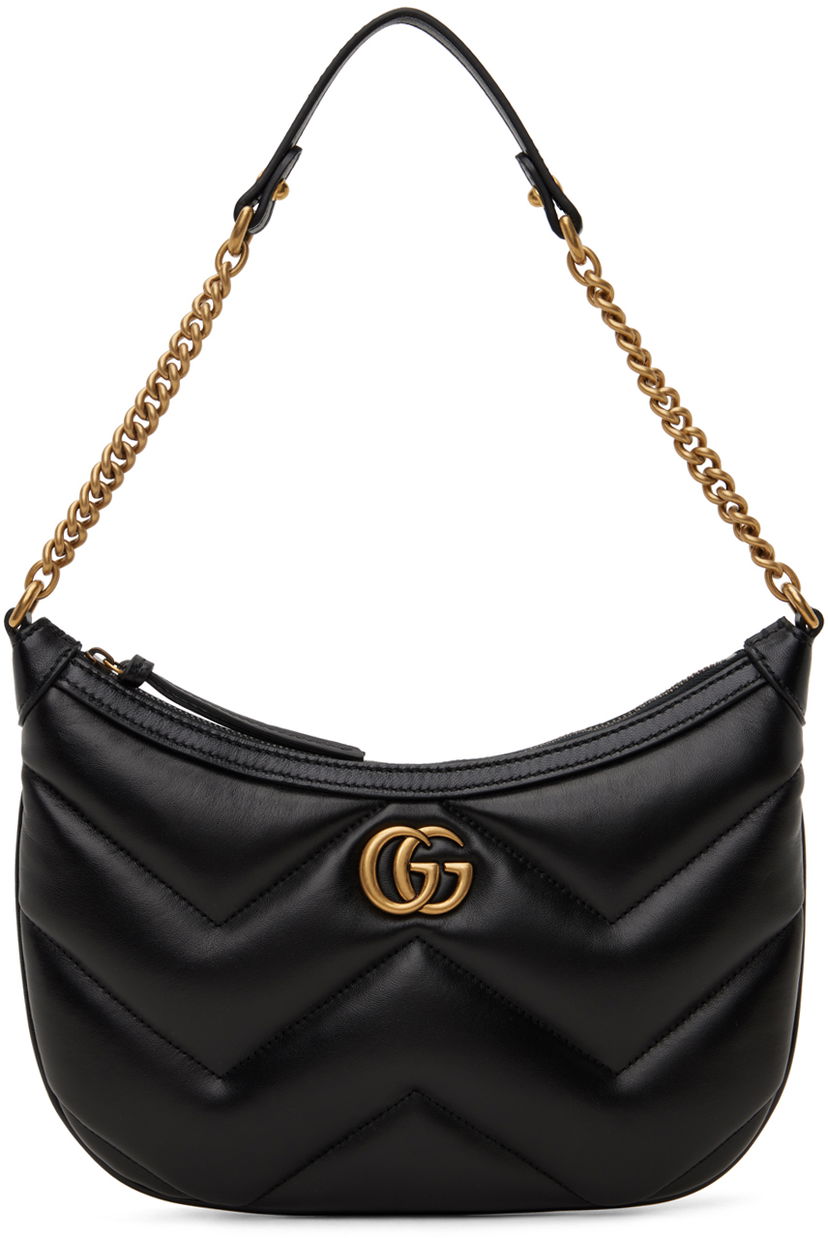 Чанта през рамо Gucci Small GG Marmont Shoulder Bag Черно | 777263 AAC74