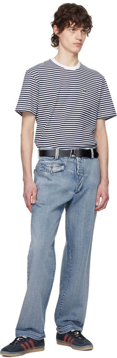 Тениска Lacoste Striped Heavy T-Shirt Синьо | TH9749_522, 3