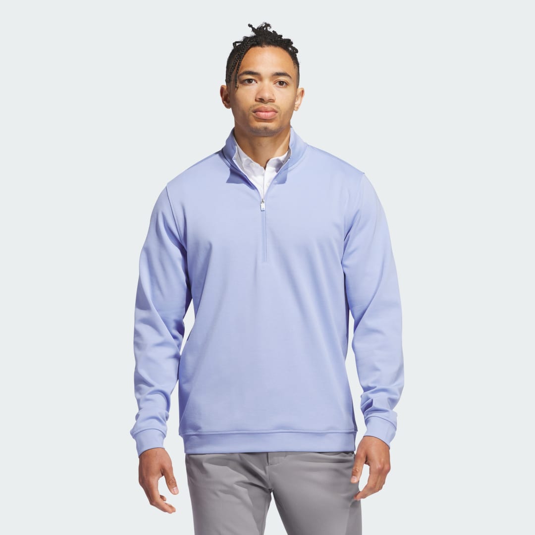 Пуловер adidas Performance Golf Quarter-Zip Sweatshirt Синьо | IW2385, 0