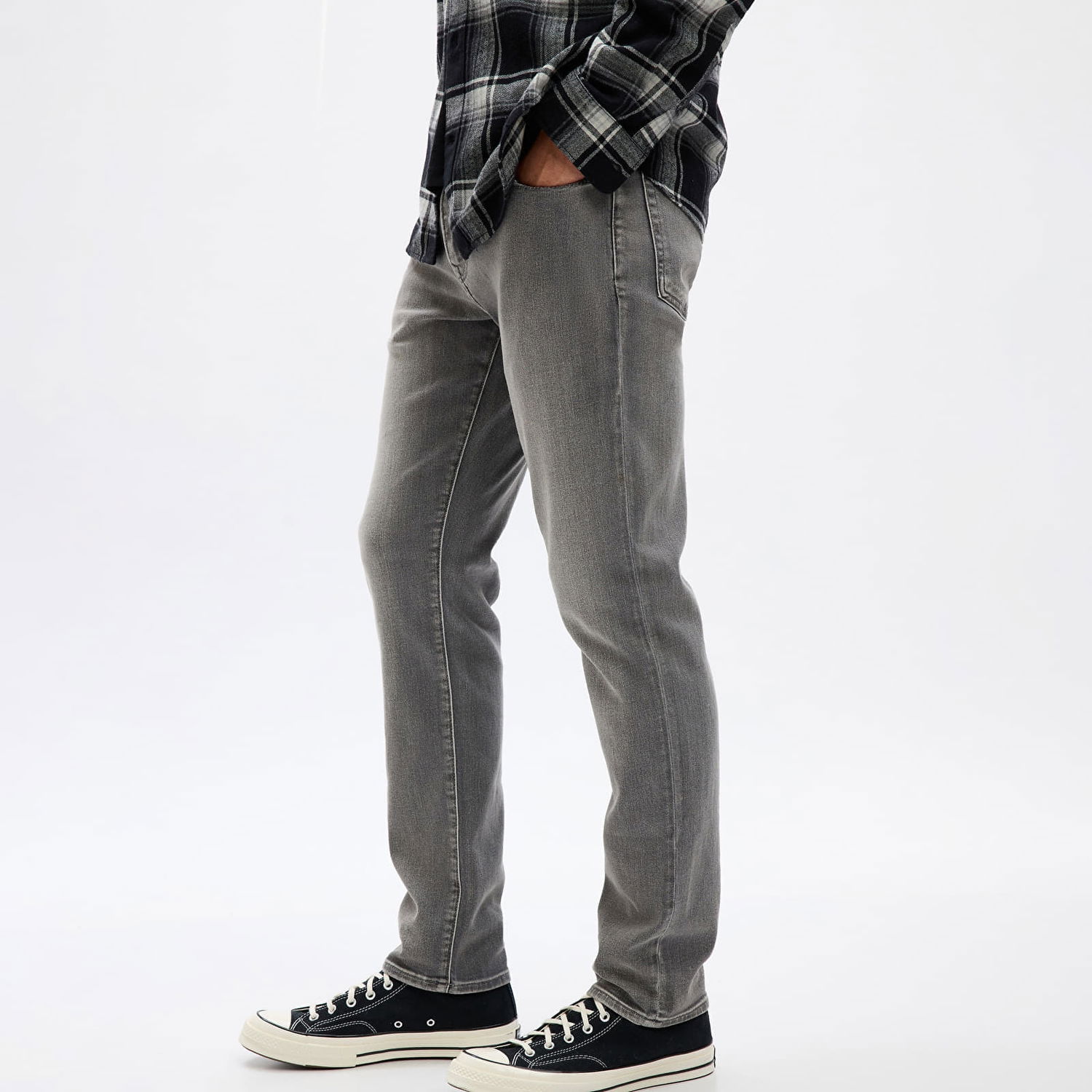 Дънки GAP Denim Pants Slim Grey Wash Сиво | 749094-00, 1