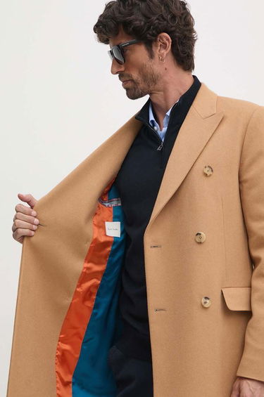 Палта Paul Smith Paul Smith Double-Breasted Wool Coat Бежово | M1R.224P.N00110, 5