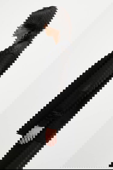 Тениска Rick Owens Rick Owens DRKSHDW Knitted - Girdered Long-Sleeve T-Shirt Черно | CM01E1673.CHJGOM, 1