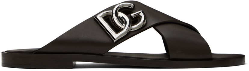 Кецове и обувки Dolce & Gabbana DG Light Slides Черно | A80440AO602