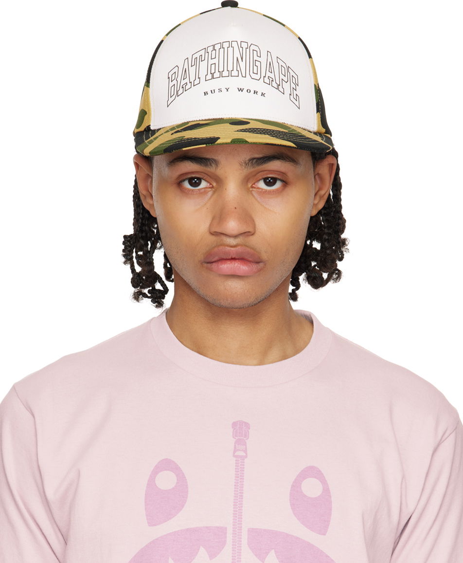 Шапка с козирка BAPE 1st Camo Cap Бяло | 001CPJ301010M, 0