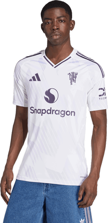 Фланелка adidas Originals Manchester United Away Jersey 2025/26 Бяло | ji7423, 4