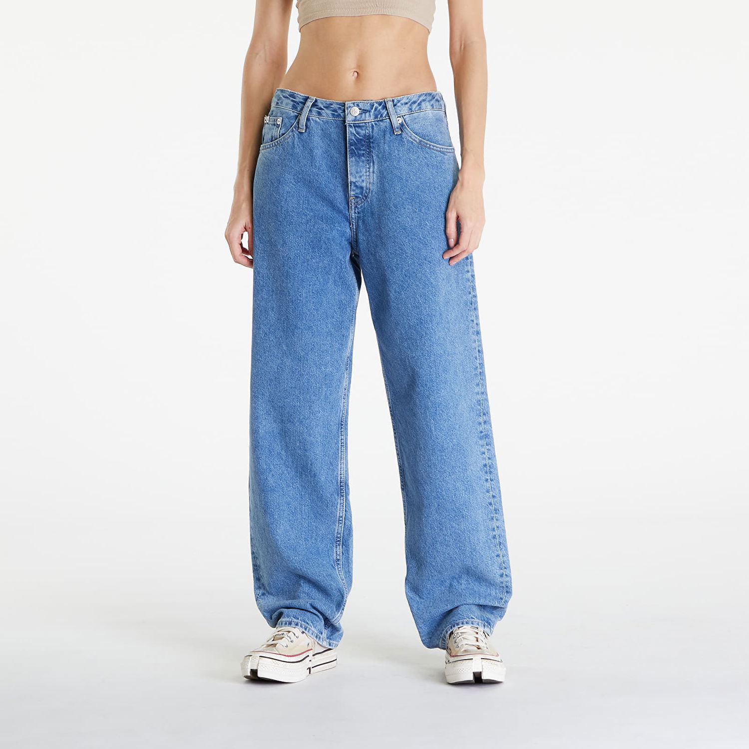 Дънки CALVIN KLEIN 90'S Straight Jeans Denim Medium Синьо | J20J222753 1A4, 0