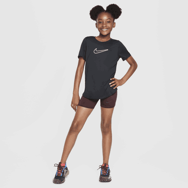Тениска Nike Dri-FIT One Fitted Short Sleeve T-Shirt Черно | FZ5600-010, 3