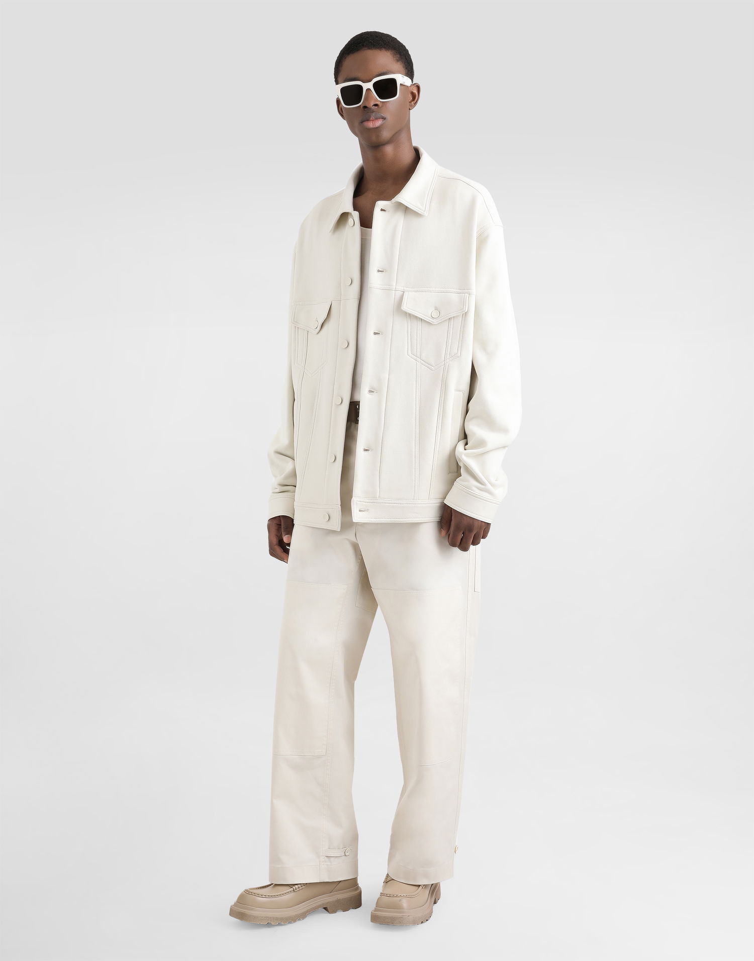 Карго панталони Dolce & Gabbana Dolce & Gabbana Cotton Cargo Pants With Tag Бяло | GP0RSTFUFL3W0802, 1