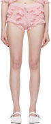 Coperni Knitted Butterfly Appliqué Shorts