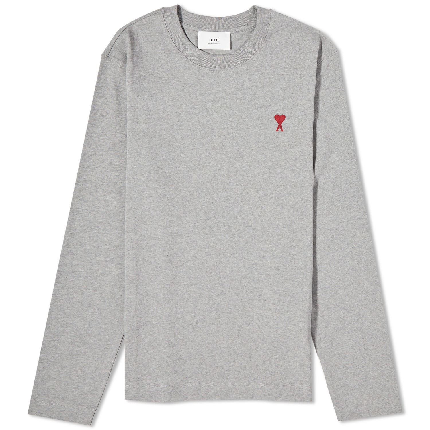 Тениска AMI Small A Heart T-Shirt Сиво | UTS205-726-055, 0