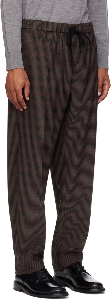Панталони Maison Margiela MM6 Maison Margiela Relaxed-Fit Glen Plaid Trousers Кафяво | SH0KA0028 M35475, 1