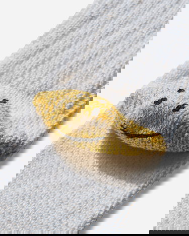 Чорапи KAPITAL 3x1 Rib Happy Heel Socks Бяло | EK-1363XS 1, 3