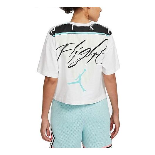 Съкратен топ Jordan Air Jordan Essential Casual Short Sleeve T-Shirt Бяло | DC2154-100