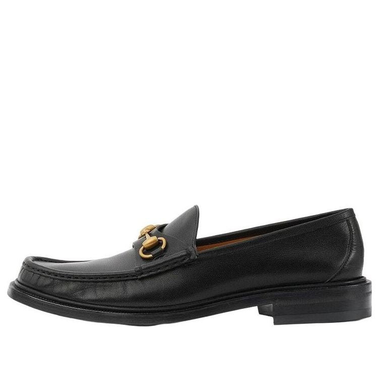 Кецове и обувки Gucci Horsebit Leather Loafers Черно | 723562-U7J00-1000, 0
