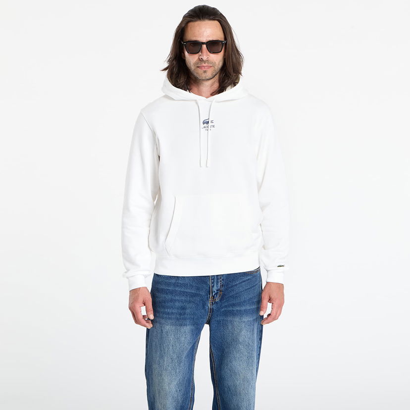 Суитчър Lacoste LACOSTE Men's Hoodie Бяло | SH2740 70V