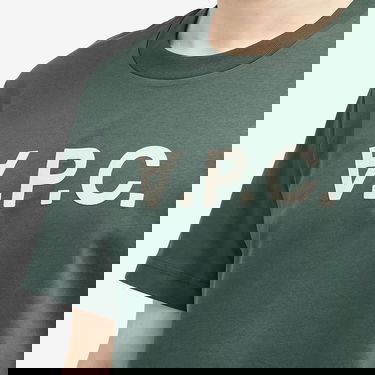 Тениска A.P.C. VPC Logo T-Shirt Dark Green Size Large Зелено | COHBM-M26384-KMA, 5