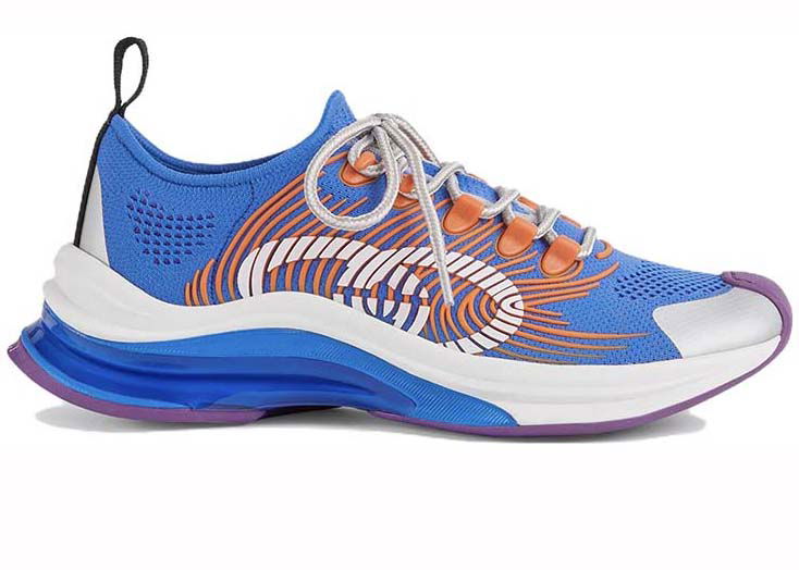 Кецове и обувки Gucci Monogram Sneakers Blue Orange W Синьо | 680902 UFE10 8880, 0