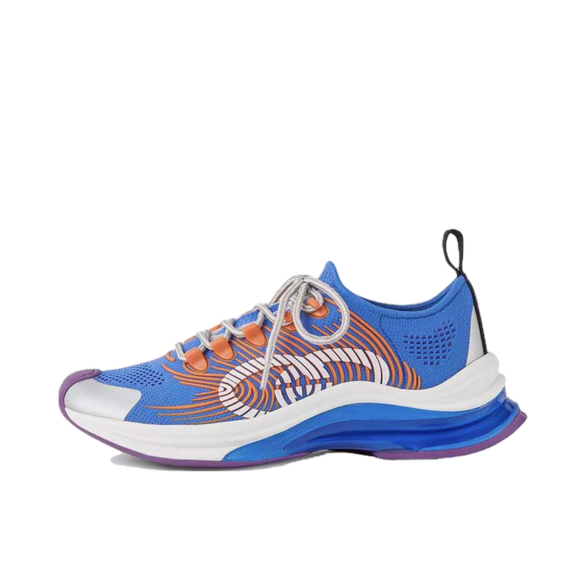 Кецове и обувки Gucci Monogram Sneakers Blue Orange W Синьо | 680902 UFE10 8880