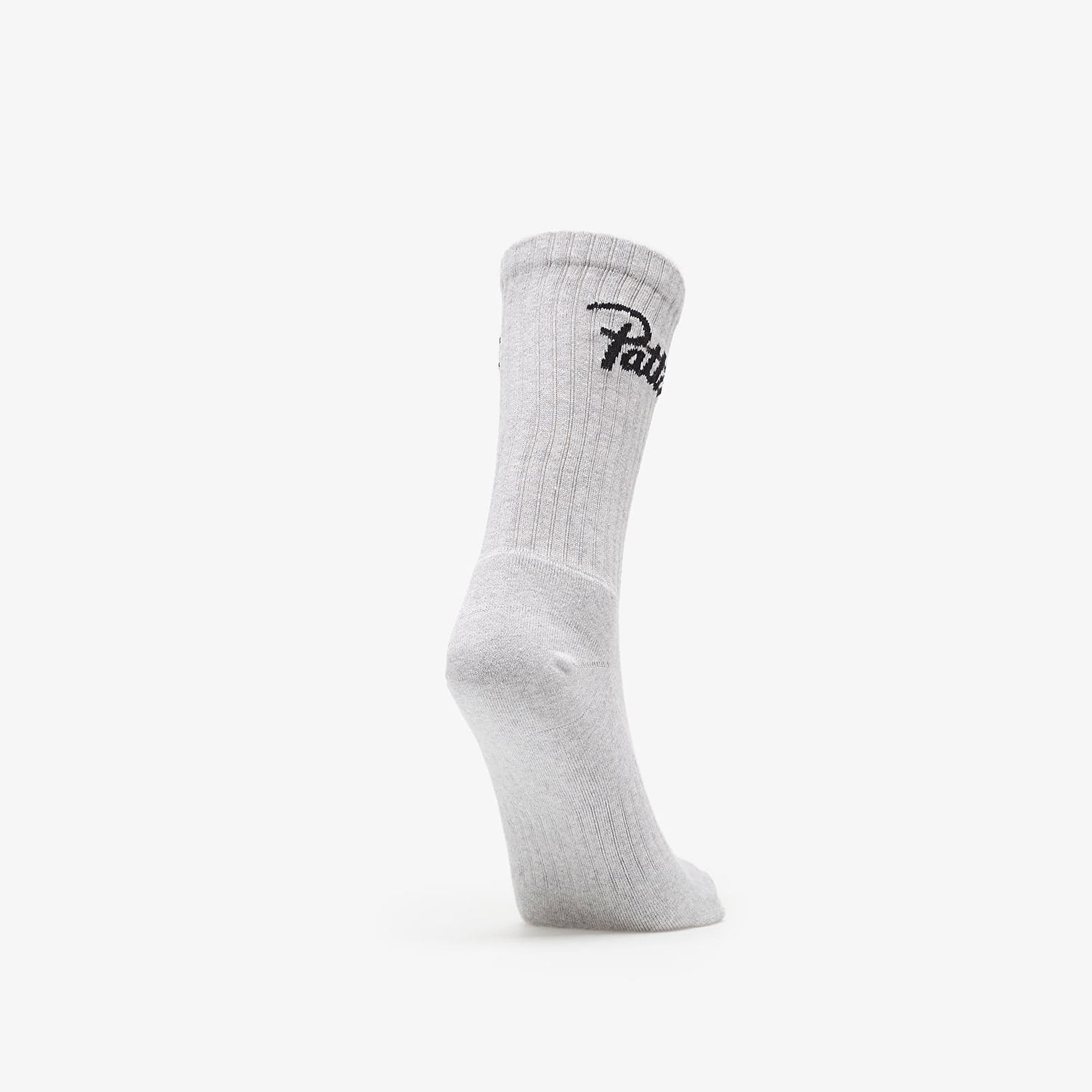 Чорапи Patta Script Logo Sports Sock Melange Grey Бяло | POC-AW25-2020-396-0016-050, 1