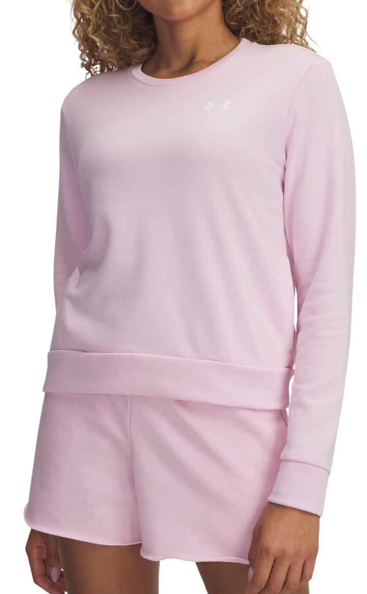 Пуловер Under Armour Under Armour Rival Terry Crew Sweatshirt Розово | 1389659-647, 0