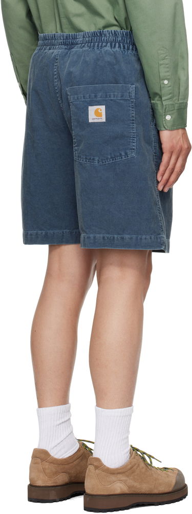 Къси панталони Carhartt WIP Reynold Corduroy Relaxed Shorts Синьо | I034877, 2