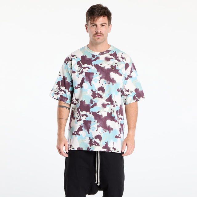 A BATHING APE Map Camo Ape Head One Point T-Shirt
