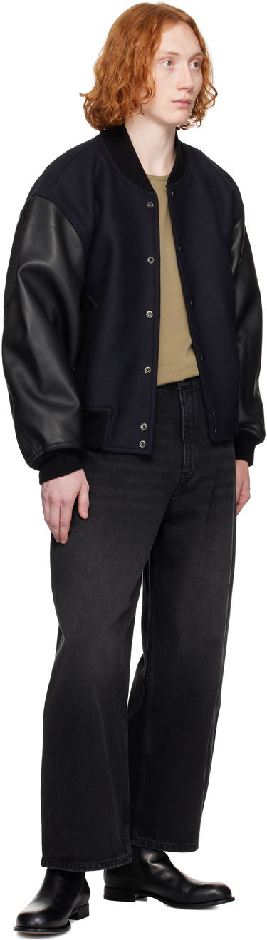 Дънки Studio Nicholson Studio Nicholson Paolo Wide Leg Jeans Черно | PAOLO SNM - 1023, 3