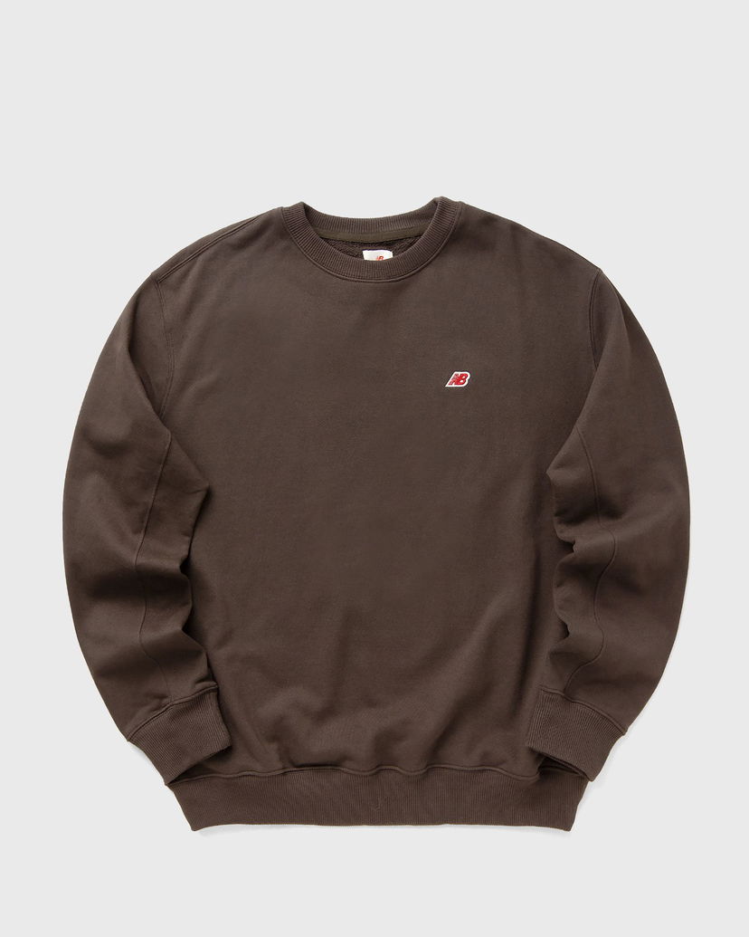 Суитчър New Balance Core Crewneck Sweatshirt Кафяво | MT43541-RHE