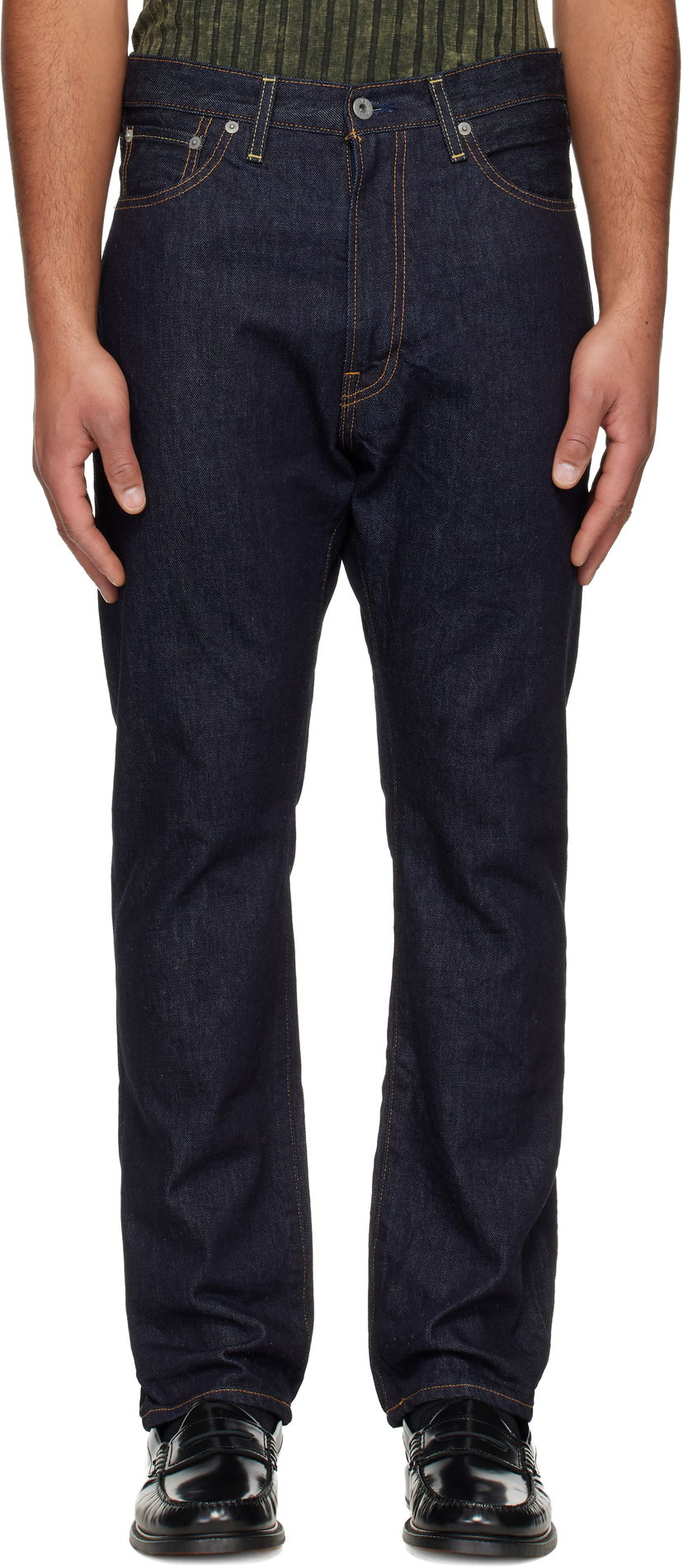 Дънки BAPE STA Regular Fit 13oz Denim Jeans Синьо | 001DPL801004M