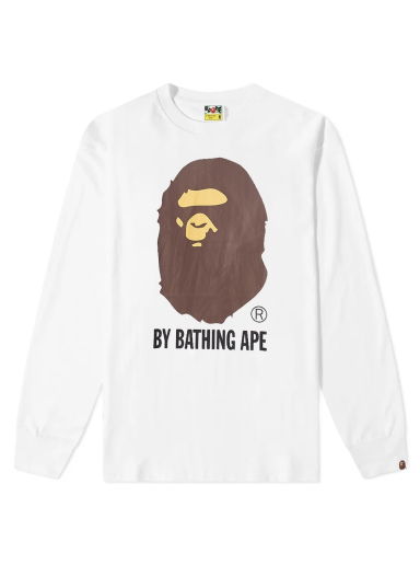 Тениска BAPE Long Sleeve Tee Бяло | 001LTI801012M-WHT