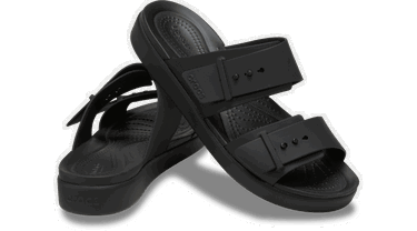 Кецове и обувки Crocs Brooklyn Buckle Low Sandals Черно | 211215-001, 1