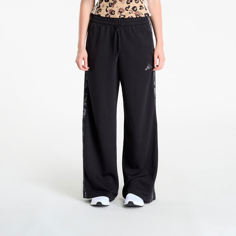 Спортни панталони adidas Performance adidas Animal Print 3-Stripes Open Hem Pants Черно | JM1840