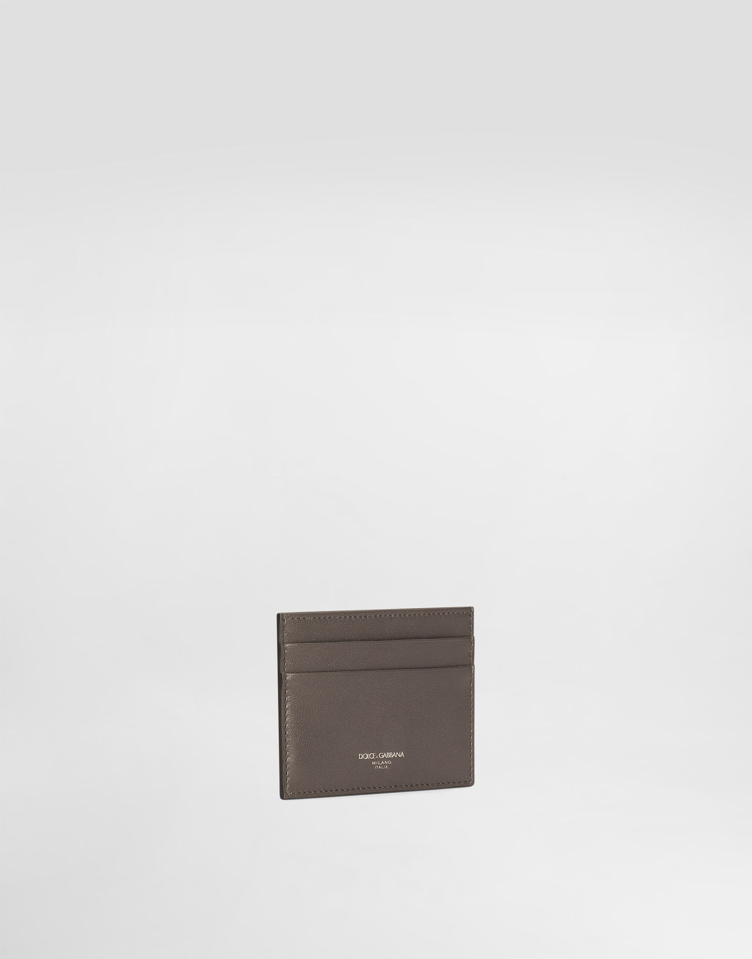Портфейл Dolce & Gabbana Dolce & Gabbana Calfskin Card Holder Сиво | BP0330AV95680730, 1
