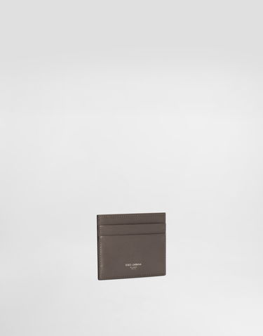 Портфейл Dolce & Gabbana Dolce & Gabbana Calfskin Card Holder Сиво | BP0330AV95680730, 1