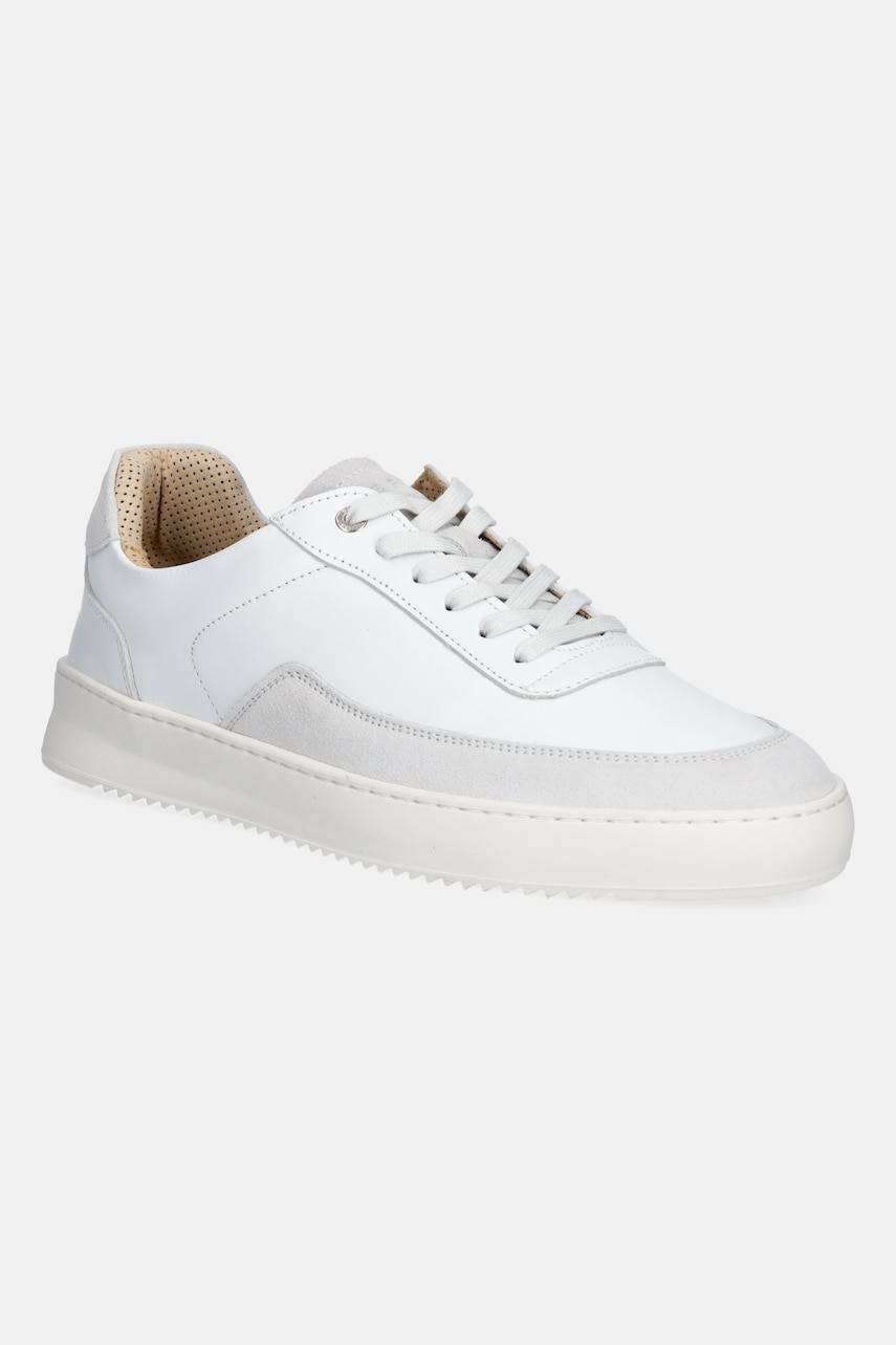 Кецове и обувки Filling Pieces Filling Pieces Mondo Squash Suede Бяло | 46733332035, 0