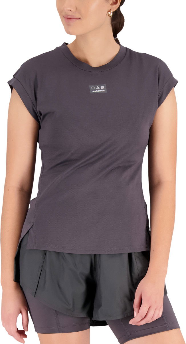 Тениска New Balance Tee Impact Run AT N-Vent Сиво | wt23277-ack, 0