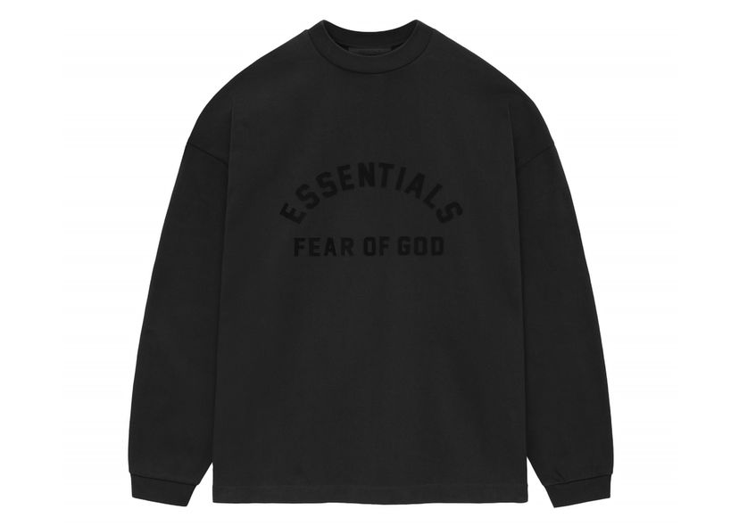 Тениска Fear of God Core Collection Heavy L/S Tee Black Черно | 125SU242010F