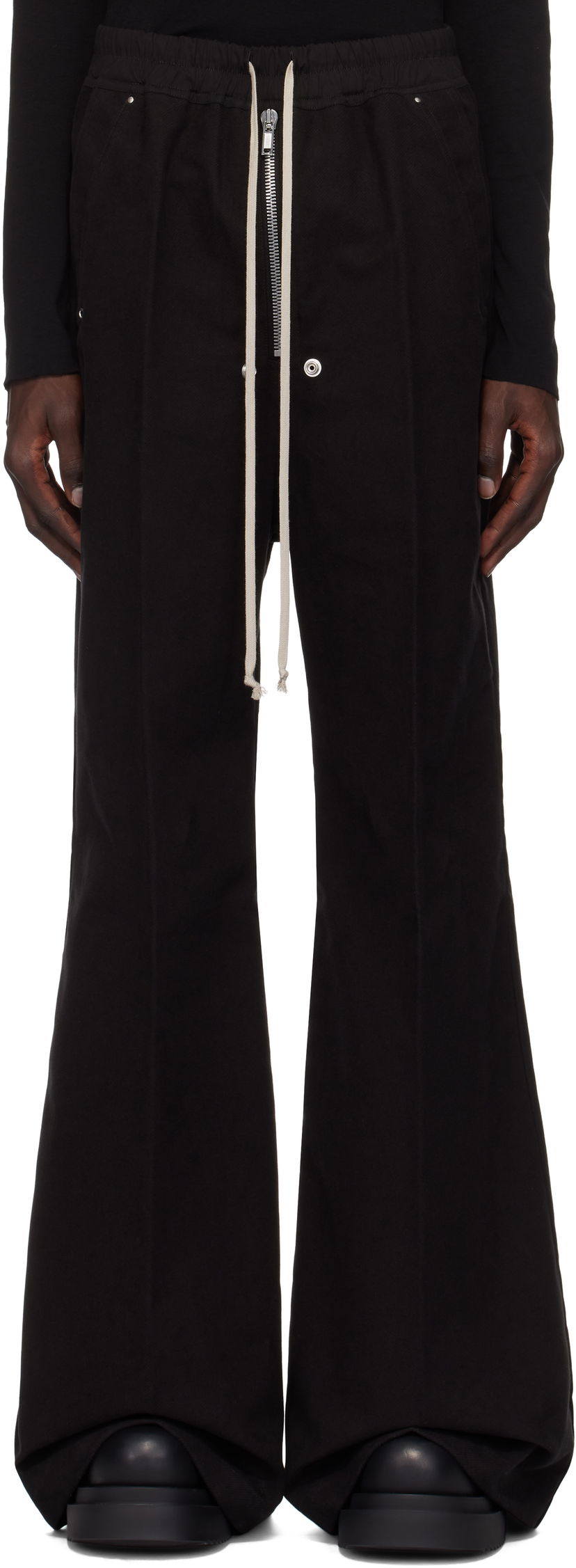 Панталони Rick Owens Wide Bela Trousers Черно | RR02D6366 TB